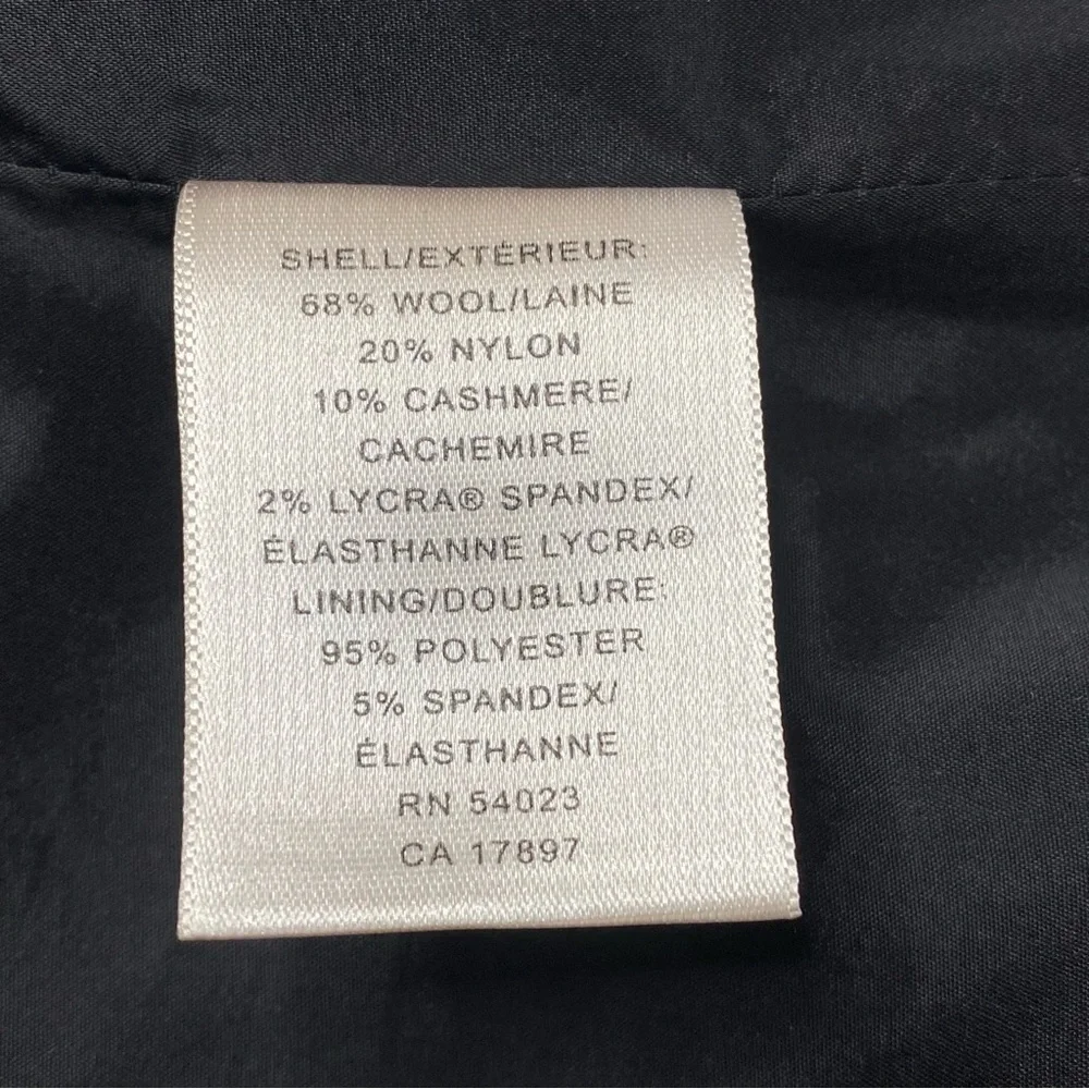 Banana Republic Cashmere Wool Skirt Size 8 Tan Black Mini Y2K Vintage 2004